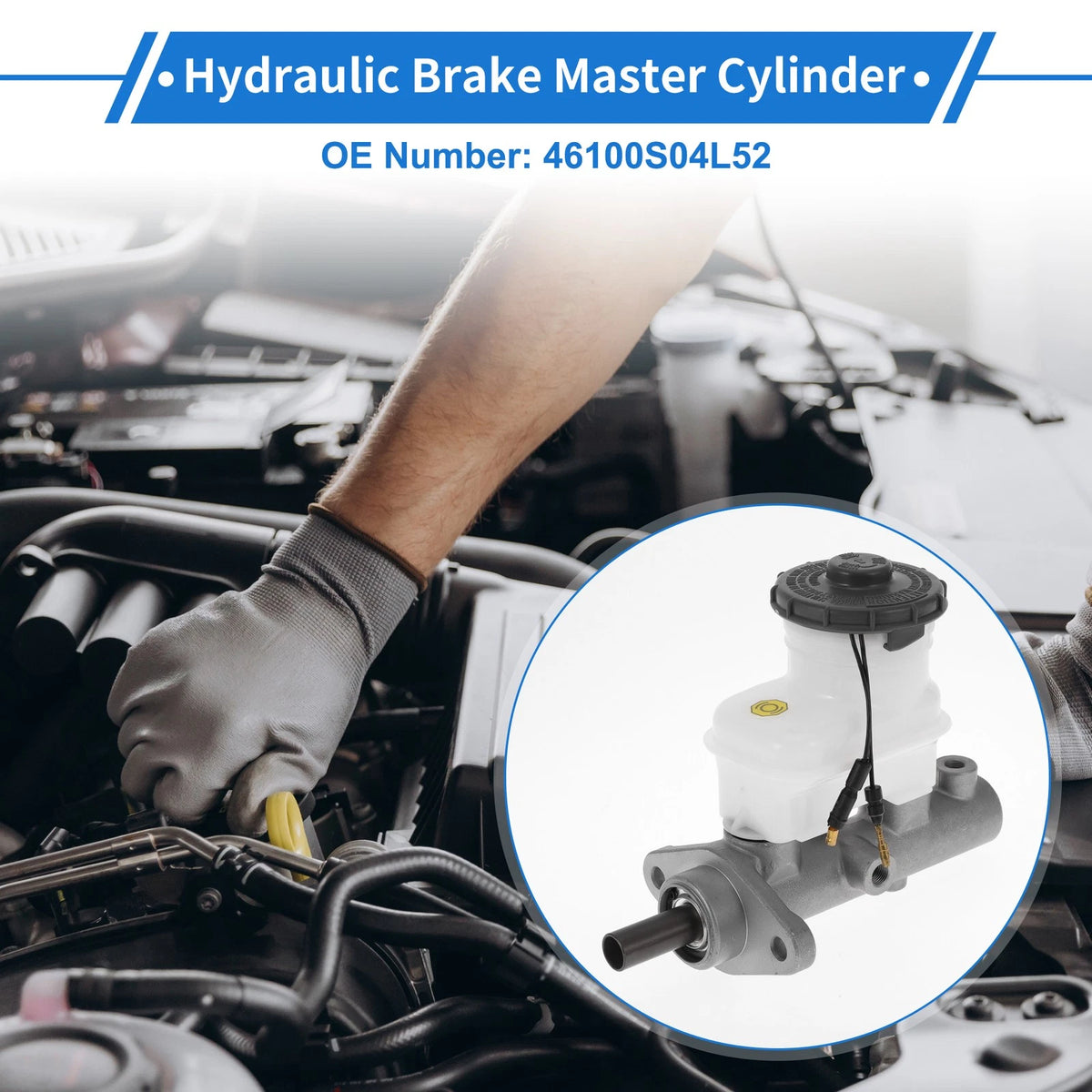 Brake Master Cylinder with Reservoir for Honda Civic EX (1997-1998)
