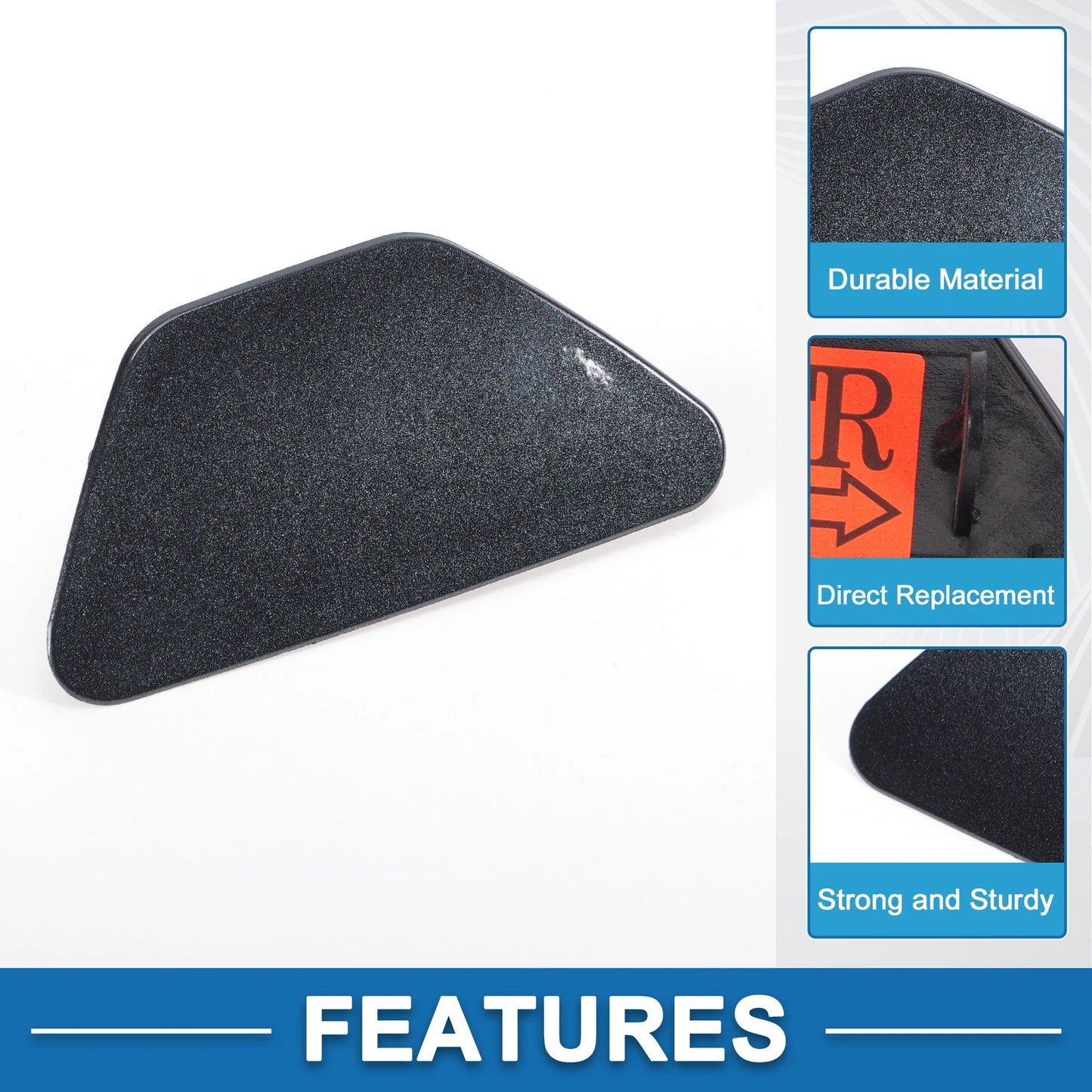 Bumper Headlight Washer Nozzle Cover Cap for BMW M5 (2013-2016) Gray