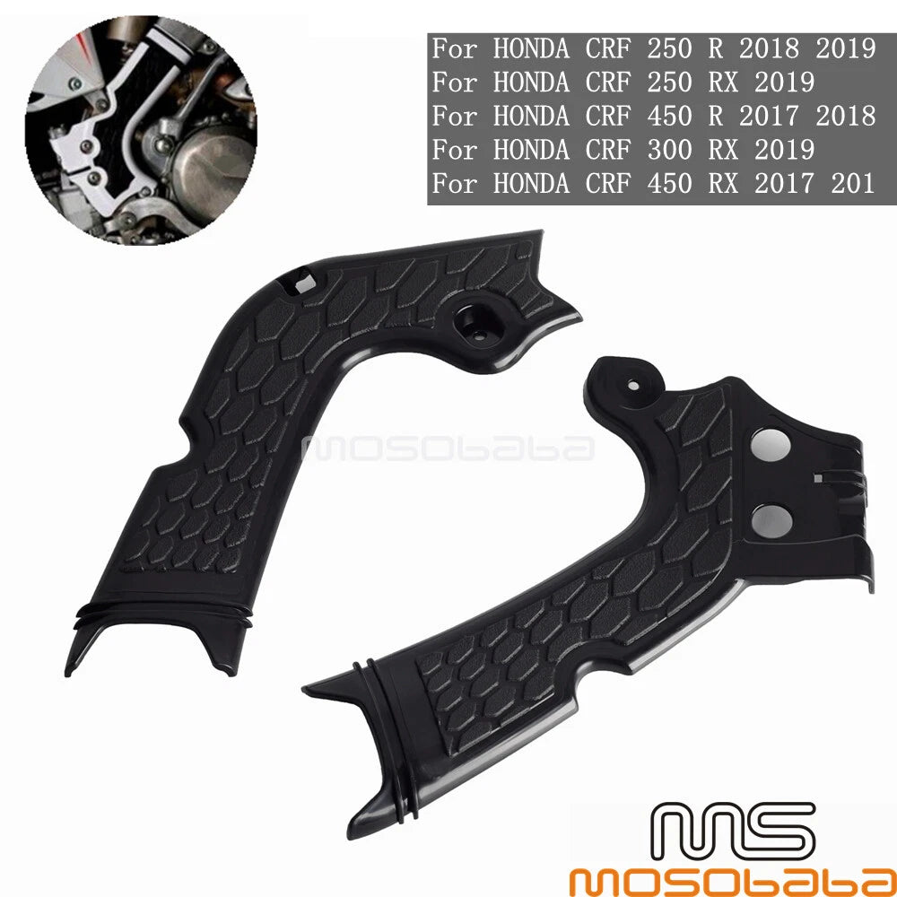 Dirt Bike Frame Guards for Honda CRF 250R 250RX 450R 300RX 450RX (2004-2023)