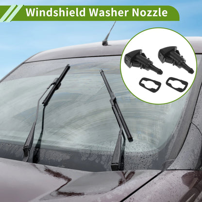 Windshield Washer Nozzle  Black for Jeep Compass (2011-2017)