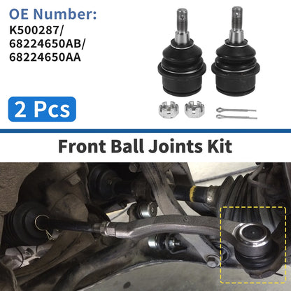 2 x Front Lower Ball Joints for Jeep Cherokee KL Series (2014-2018)