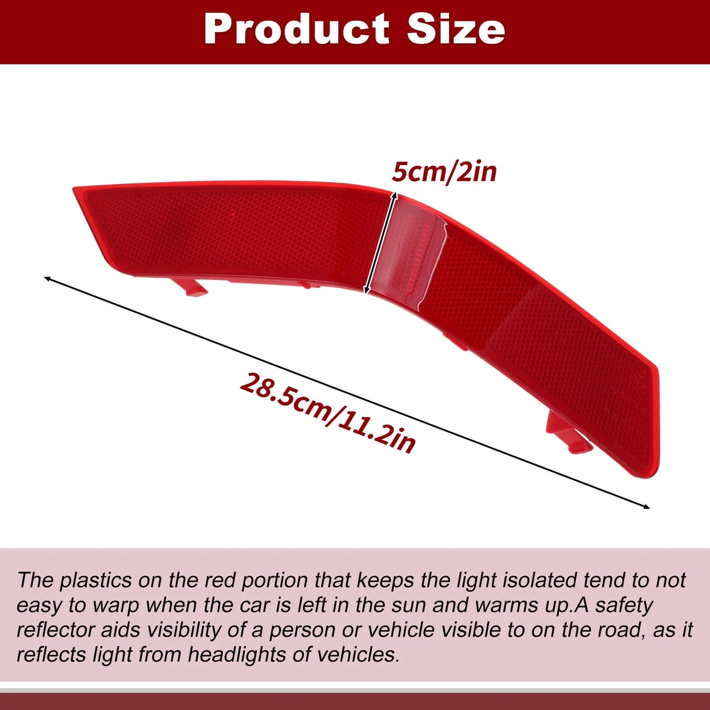Rear Bumper Reflector Side Marker  for Nissan Rogue (2017-2020)