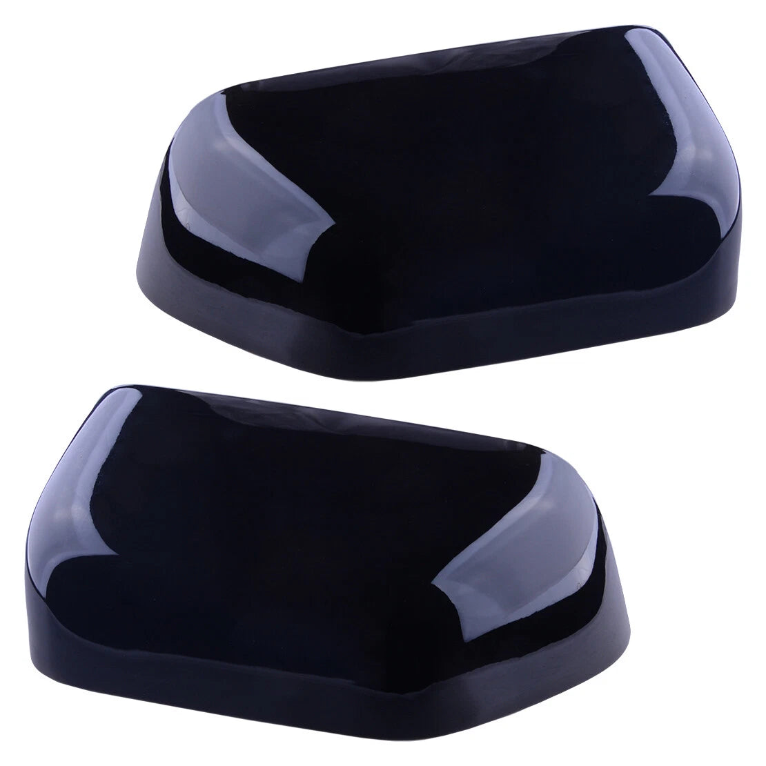 Glossy Black Top Half Mirror Cover for Ford F250 F350 Super Duty (2017-2020)