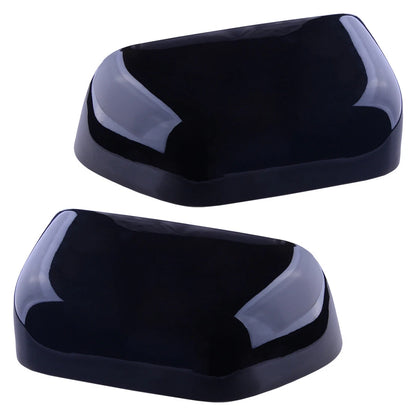 Glossy Black Top Half Mirror Cover for Ford F250 F350 Super Duty (2017-2020)