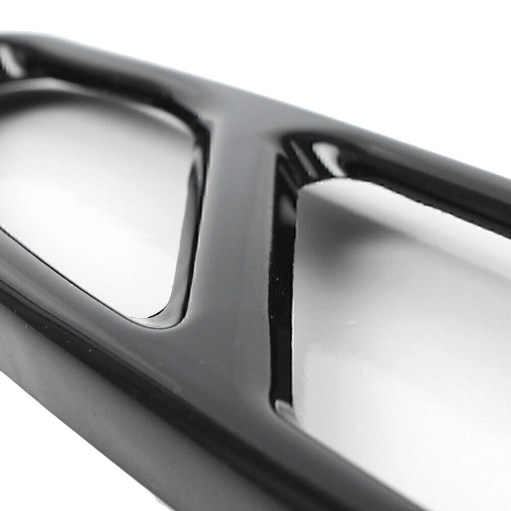 Black Exhaust Muffler Pipe Cover Trim for Benz GLC C E Class (2015-2023)