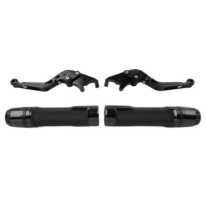 Black Extendable Brake Clutch Lever Grip for Honda CB1000R CBR1000RR (2008-2023)