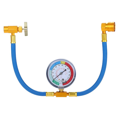 R134a AC Recharge Hose with Gauge for HVAC System