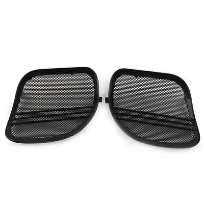 Tri-Line Speaker Grills Covers for Harley Road Glide (2015-2022) Black