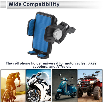 Phone Mount Holder 4.7-7.2in for Motorcycle Blue