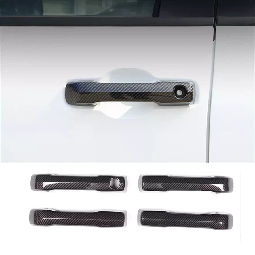 4pcs / Carbon Fiber Side Door Handles Cover Trim for Toyota Tacoma (2024–2024)