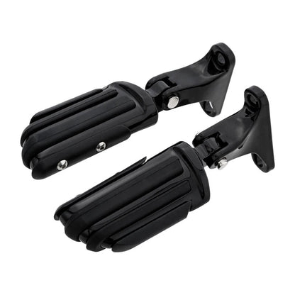 Black Rear Passenger Footpeg Pegs for Harley Road Glide (1993-2025)