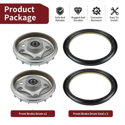 Front Brake Drum & Seal for Honda Rancher 350 TRX350TM/TE (00-06)
