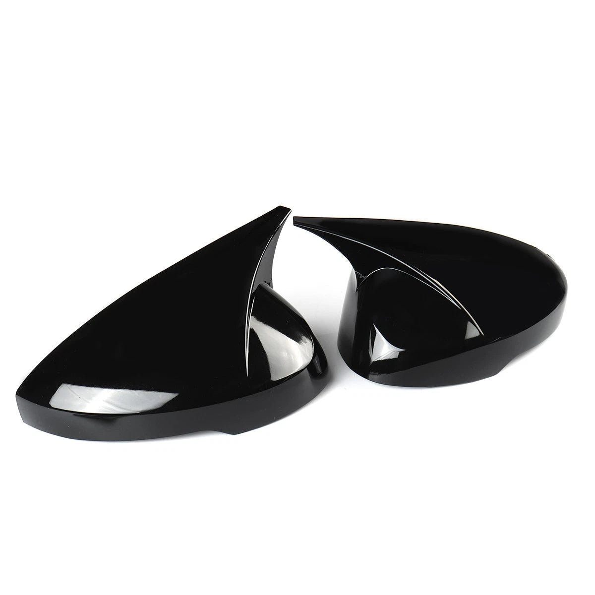 Pair / Black Side Rear View Mirror Cover Cap for Honda Civic (2022–2025)