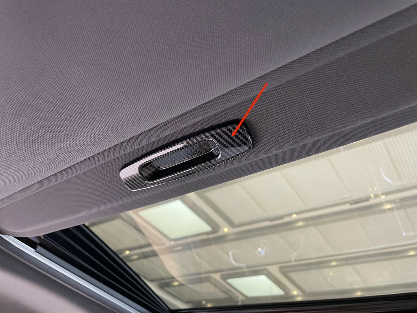 Bowl Skylight Cover Trim for 2021-2023 Toyota Sienna Carbon Fiber (2021-2023)