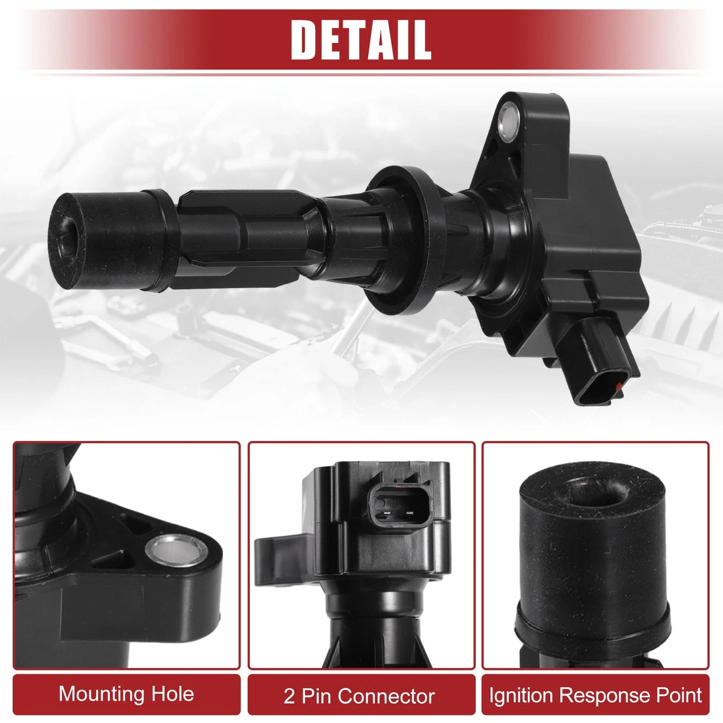 4 Pcs Ignition Coils for Ford Fusion (2006-2009)