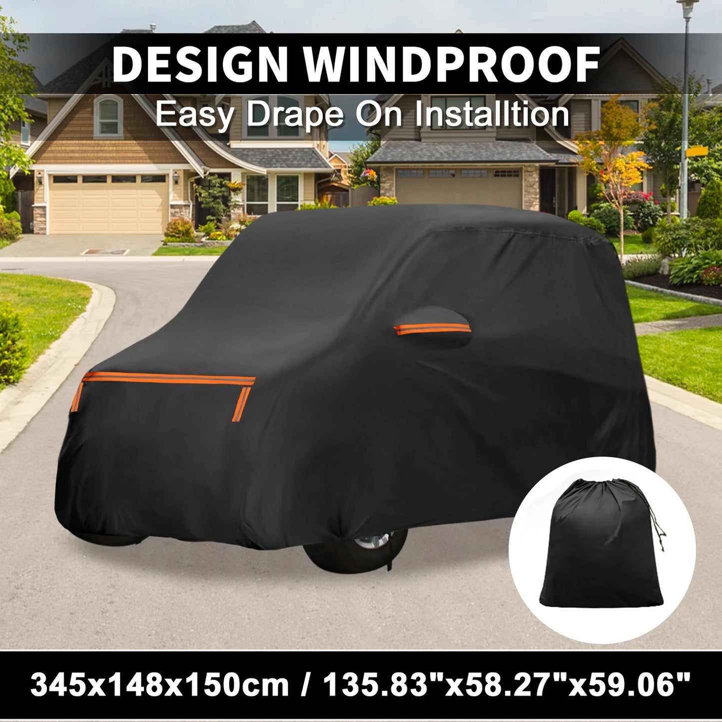 Waterproof Aluminum Film Cotton Car Cover for Nissan Dayz (2014-2023)