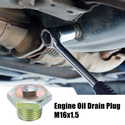4 x M16x1.5 Engine Oil Drain Plug Screws with Seal Rings for Mini