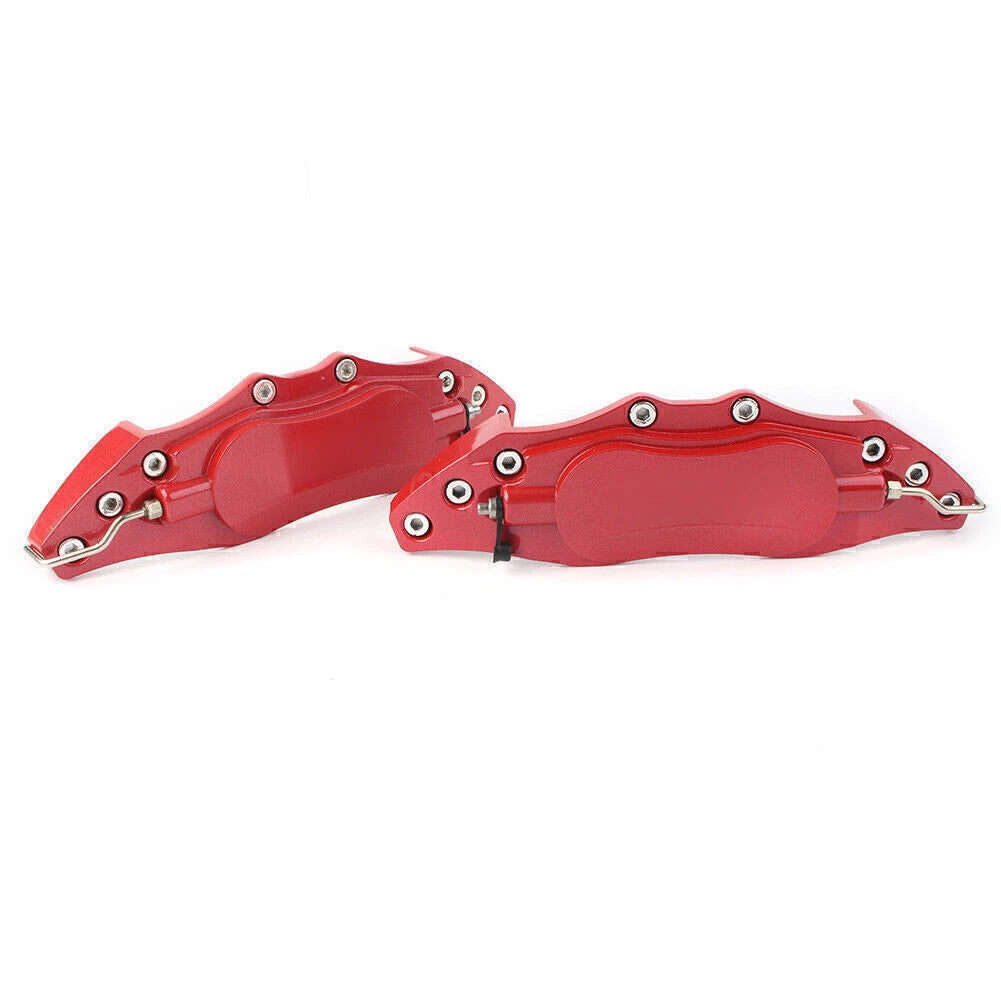 3D Metal Brake Caliper Covers for Universal Front & Rear Car Red