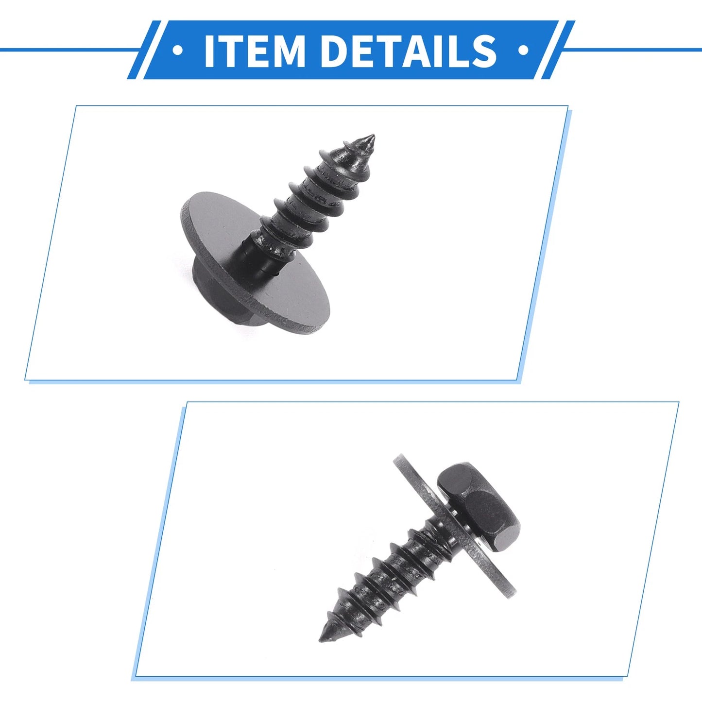 10 Pcs Fender Liner Splash Shield Bumper Cover Screws for Toyota Highlander