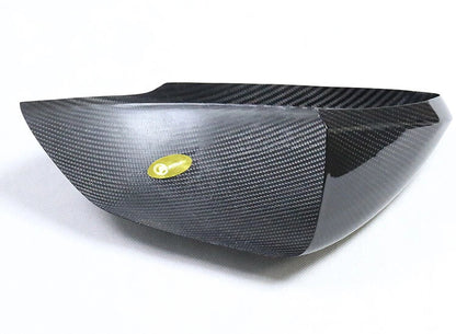 Carbon Fiber Side Door Rearview Mirror Cover Trim For Audi Q8 RSQ8 2020-2022