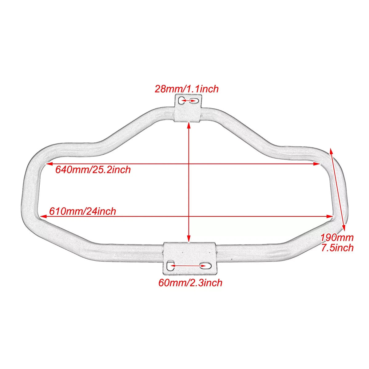 Black Engine Guard Highway Crash Bar for Harley Sportster XL 883 1200 (04-22)