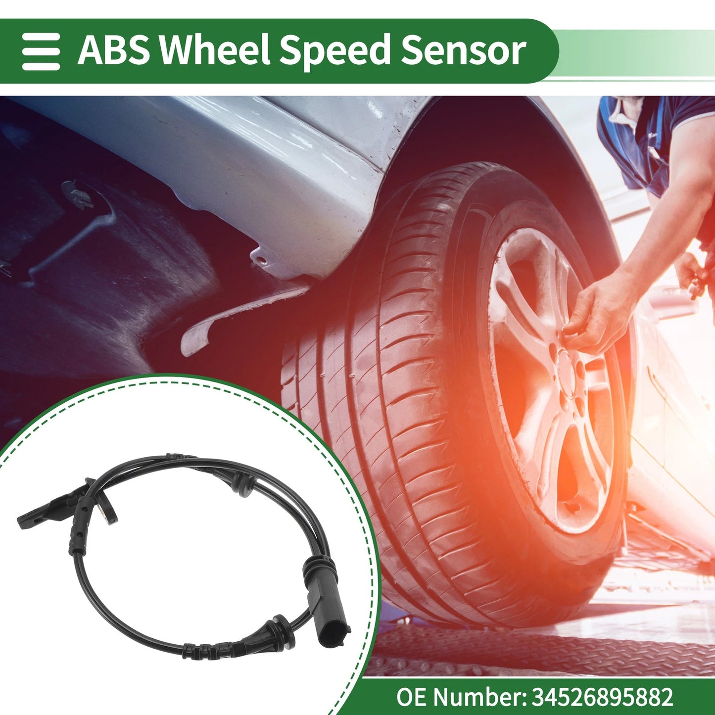 ABS Wheel Speed Sensor for BMW X1 2019-2021 (2 x Left & Right Rear)
