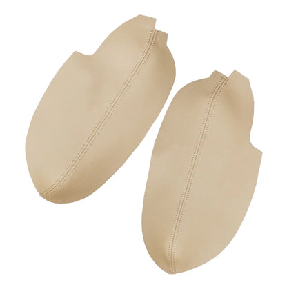 Beige Tan Front Door Panels Leather Armrest Covers for Acura TSX (2009-2014)