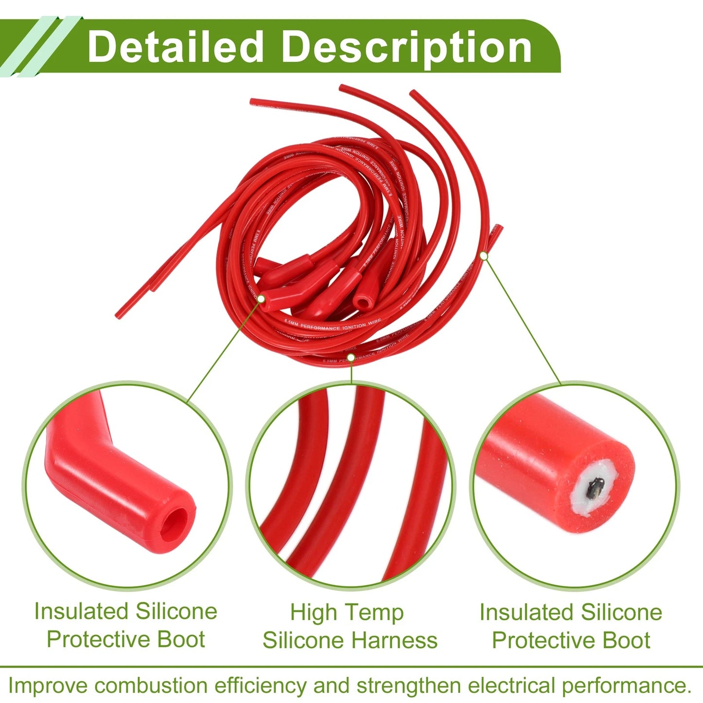 Spark Plug Wires for Chevy Big Block HEI 396 427 454 502 Cable