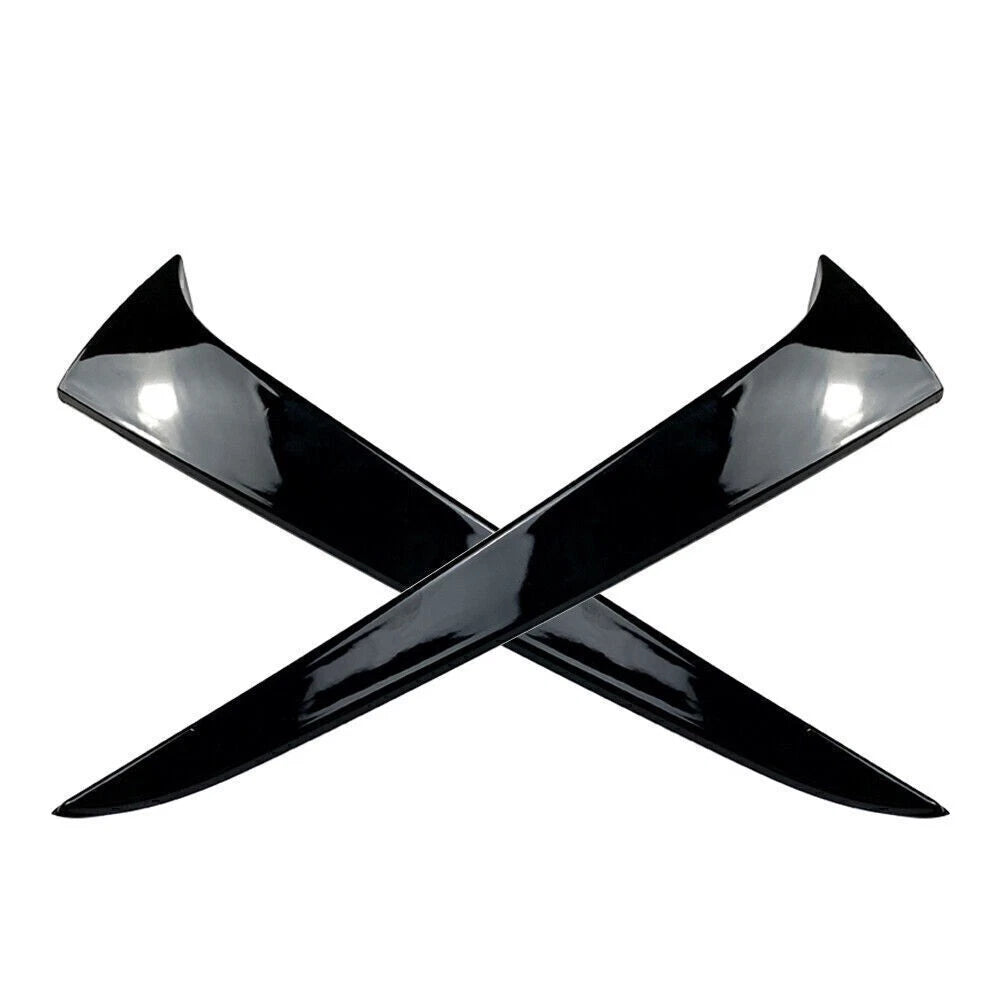 Gloss Black Rear Window Side Wing Trim Covers for Skoda Kamiq (2019-2023)