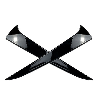 Gloss Black Rear Window Side Wing Trim Covers for Skoda Kamiq (2019-2023)