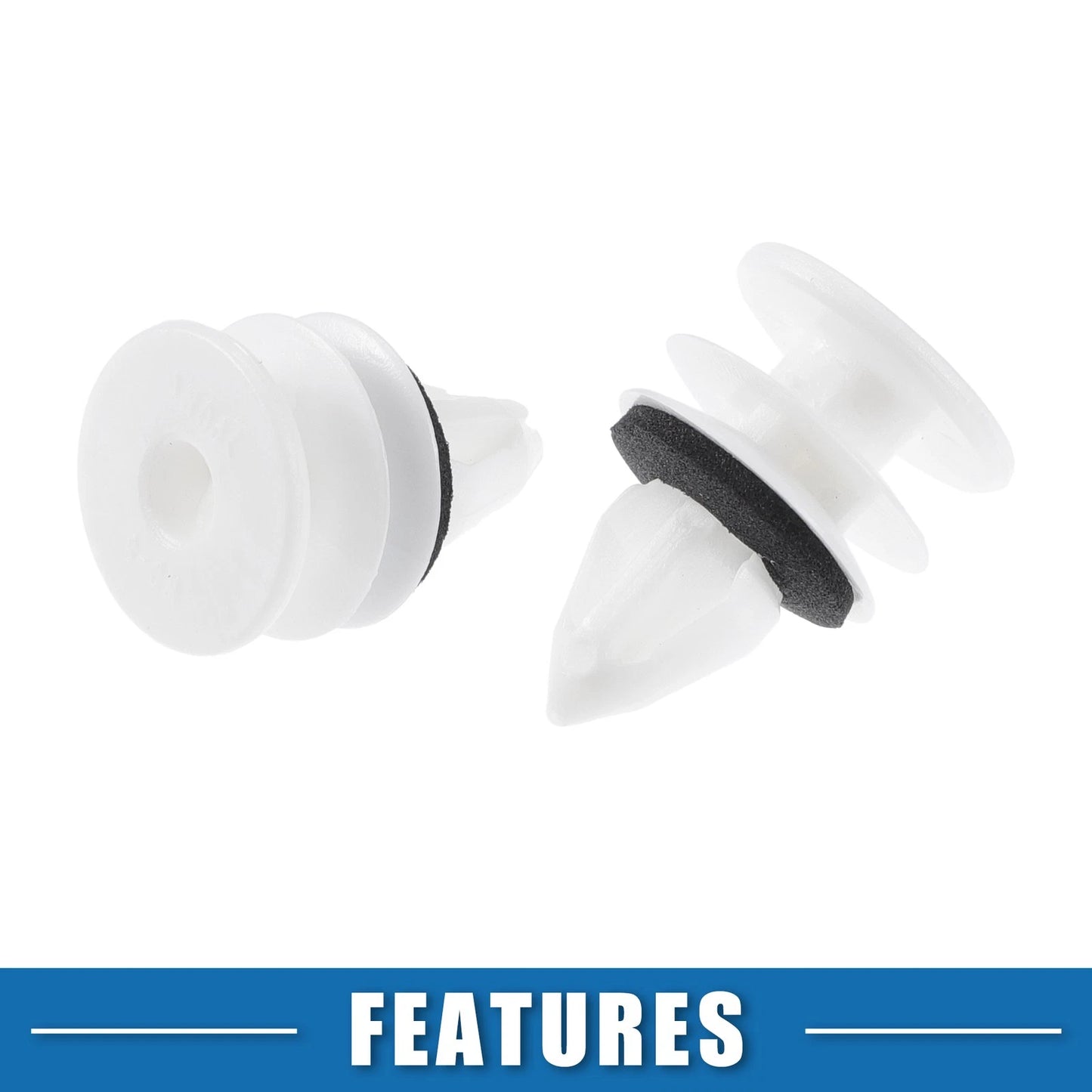 20 Pcs Door Panel Clips for Chevrolet Plastic White