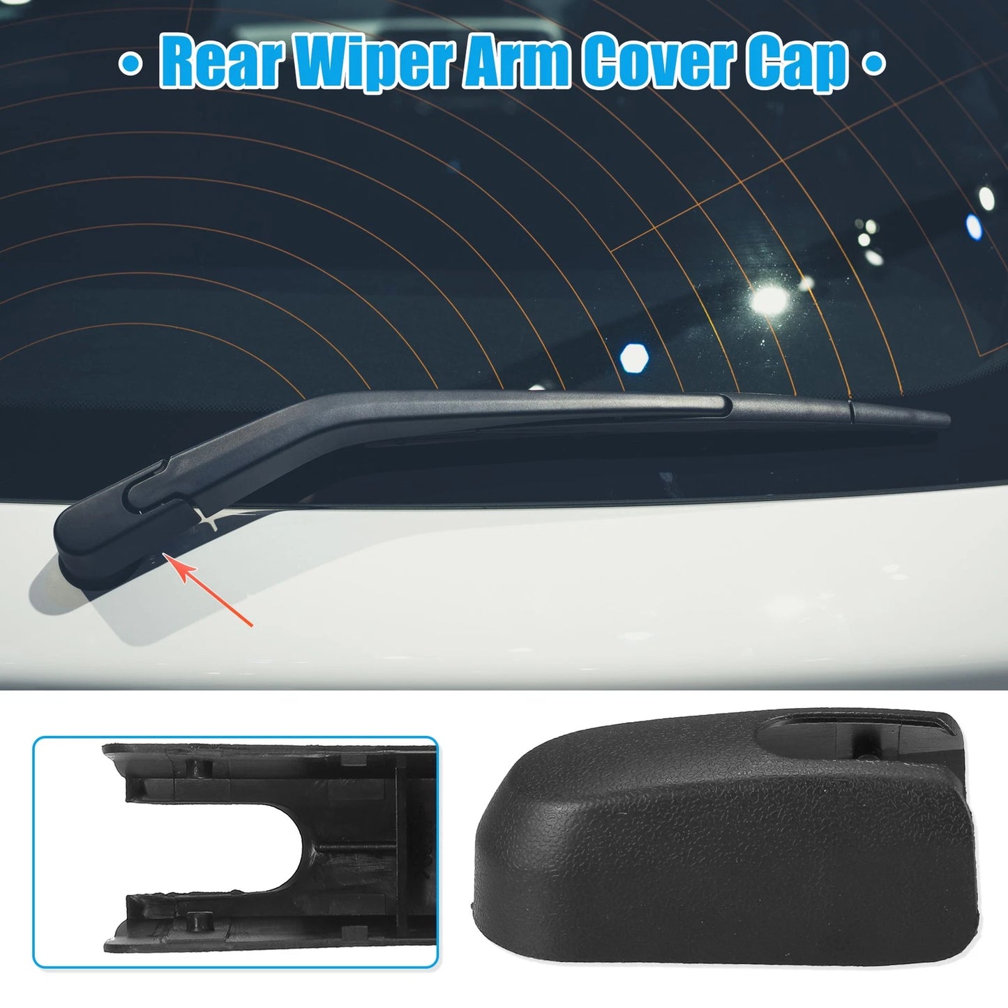 Rear Windshield Wiper Arm Nut Cover for Kia Soul (2009-2018)