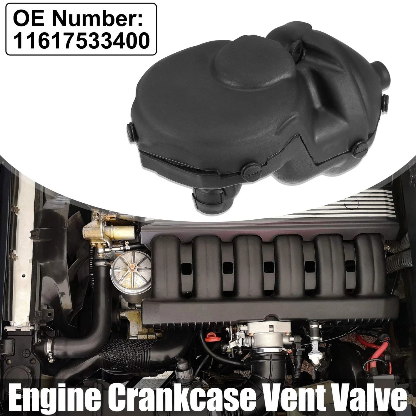 PVC Engine Crankcase Vent Valve for BMW 320i, X3, 530i, Z4 (1999-2006)
