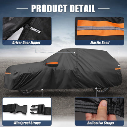 Waterproof 210D-PU Oxford Car Cover for Toyota Highlander (2001-2023)