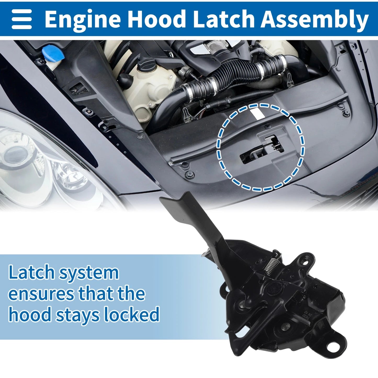 Hood Latch Assembly for Toyota COROLLA (2014–2019)