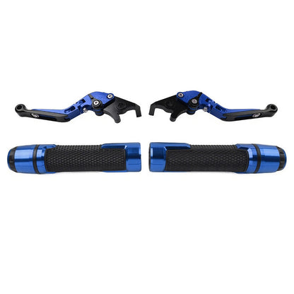 Blue Extendable Brake Clutch Levers Grip Set for 765 SPEED TRIPLE (2016-2023)