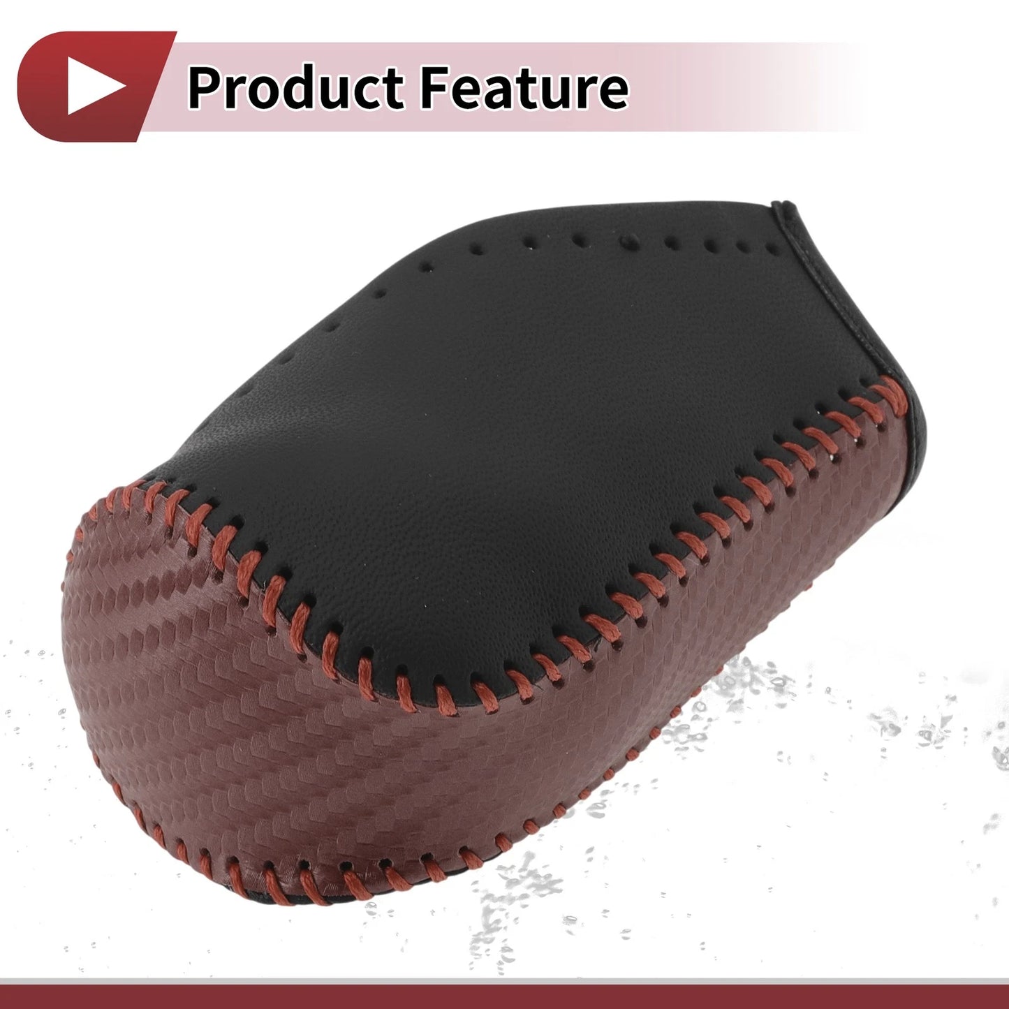 Gear Shift Knob Cover for Toyota Corolla Brown Faux Leather (2014-2019)