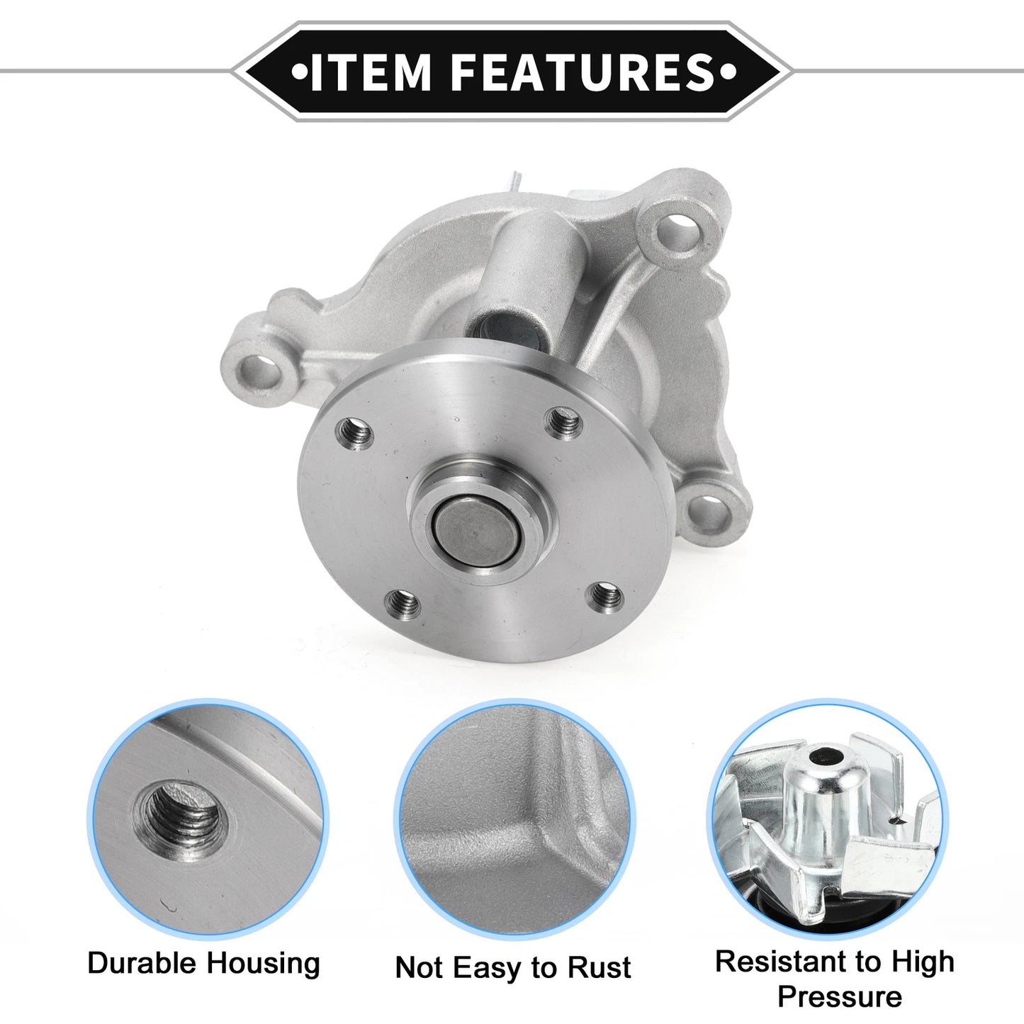 Water Pump for HYUNDAI GRAND i10 i20 & KIA RIO PICANTO (2010-2023)