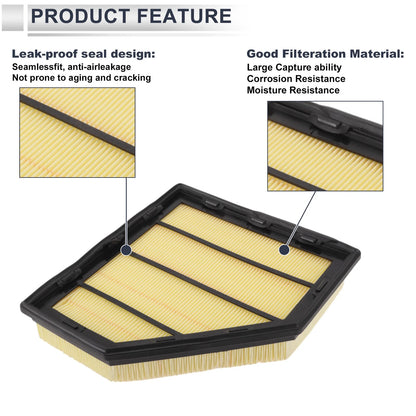 Car Engine Air Filter for BMW 530i Base 2.0L (2018-2020) - 1 x Filter