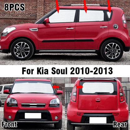8 x Front Side Rear Window Windshield Privacy Sunshade for Kia Soul (2010-2013)
