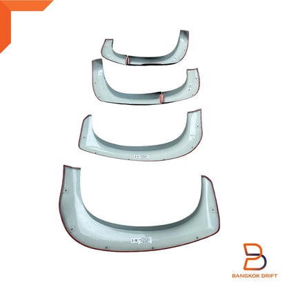 Bolted Nuts Matte Black Fender Flare Arch for Mitsubishi Pajero Sport (16-19)