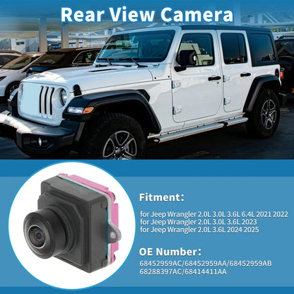 Rear View Park Assist Backup Camera for Jeep Wrangler (2021-2025)