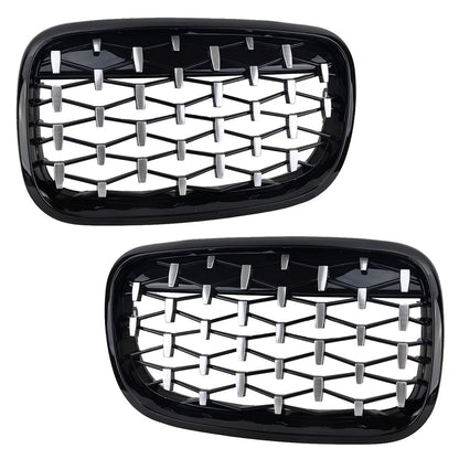 Front Kidney Grille Diamond for BMW X5 E70 X6 E71 (2007-2013)