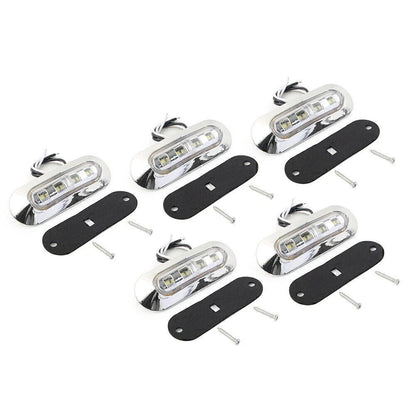 5 x 4 LED Side Clearance Marker Lights for Truck Trailer Pickup 12V 24V