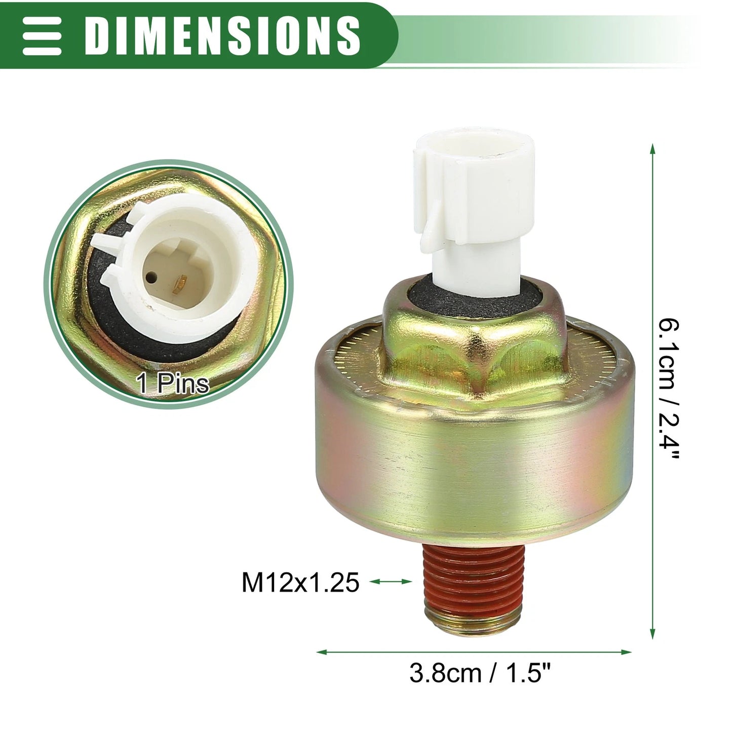 2 x Ignition Knock Sensor & Detonation Sensor for Buick