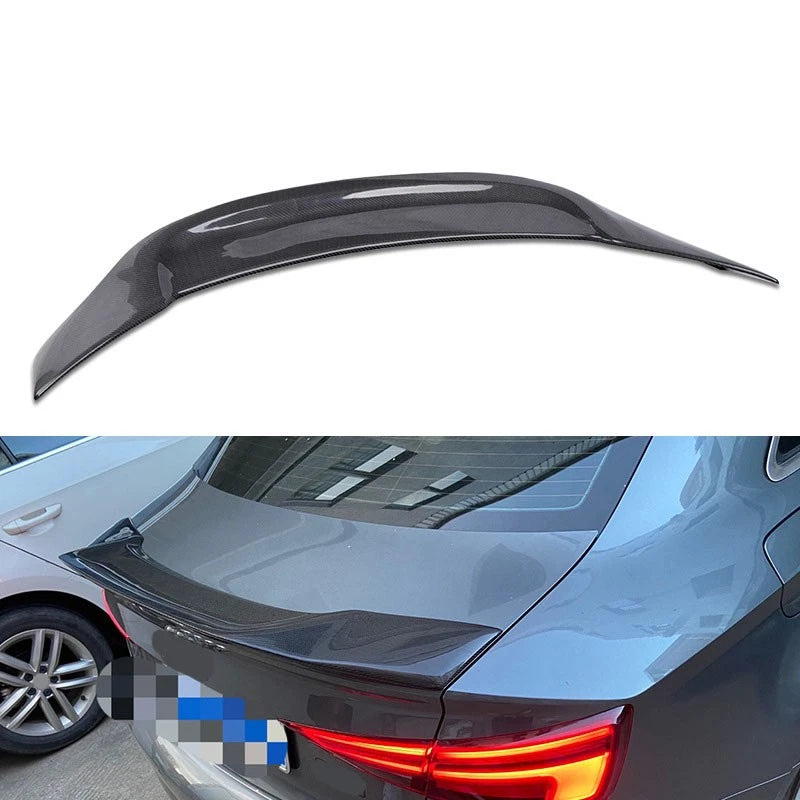 Real Carbon Fiber Rear Spoiler Trunk Wing for Audi A3 RS3 S3 2014-2020 Sedan