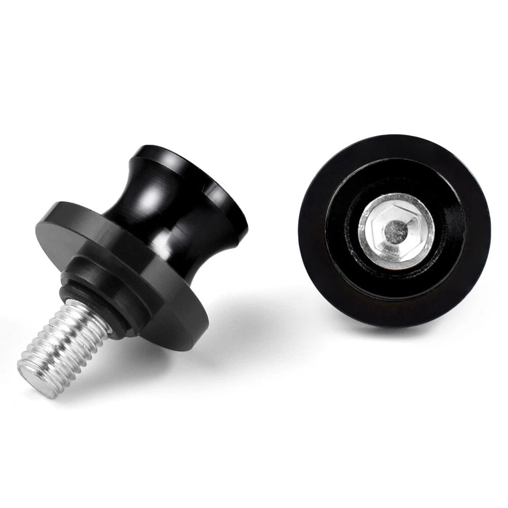 2 x Motorcycle Swingarm Spools Slider Screws 8MM Black for Honda CBR