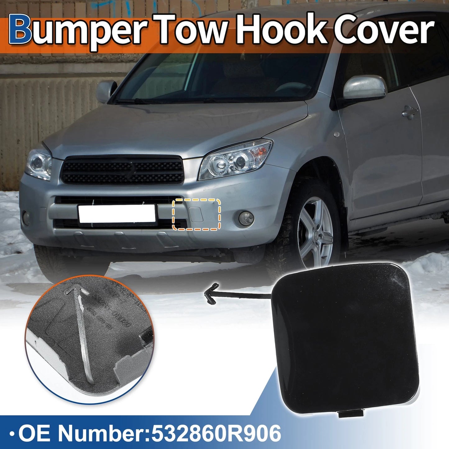 Tow Hook Cover Front for Toyota Rav4 (2009–2011)