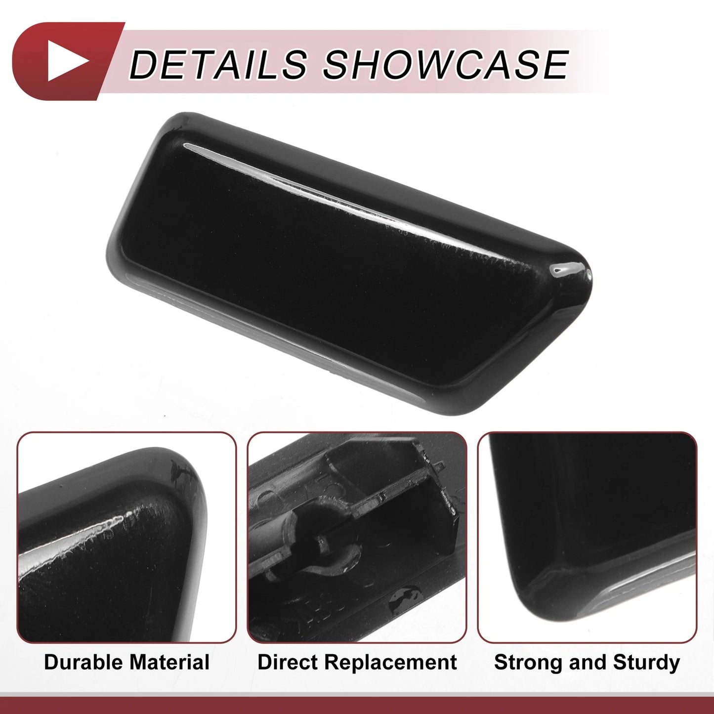 Washer Nozzle Cover Cap for Mitsubishi Outlander 2006-2018 Black