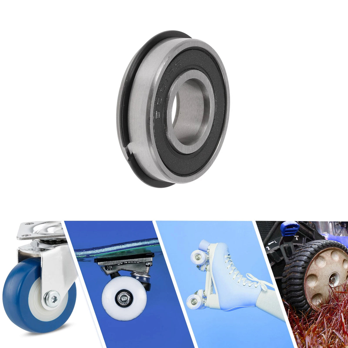 Deep Groove Ball Bearings 12x28x8mm for Scooter Skateboard Wheel